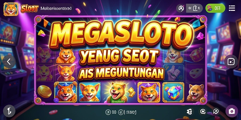 Tangkapan layar utama dari gameplay <strong>MEGASLOTO</strong> yang menunjukkan slot menarik.