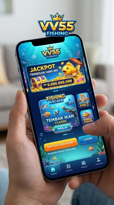 Menu kategori aplikasi di vv55 yang mudah diakses.